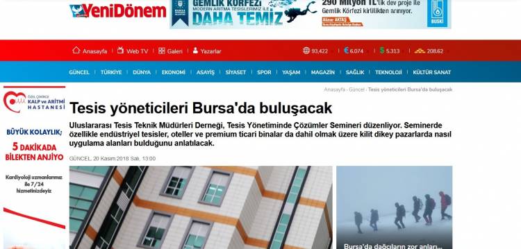 Tesis yöneticileri Bursa'da buluşacak